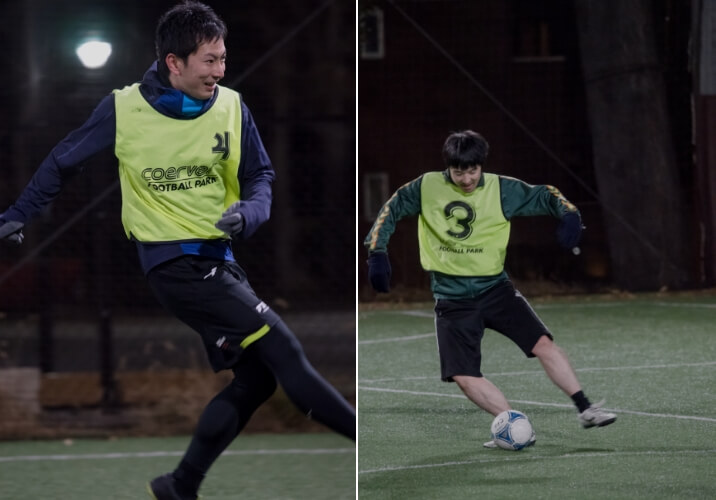 サッカー部の活動風景