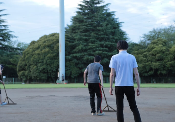 ソフトボール部の活動風景