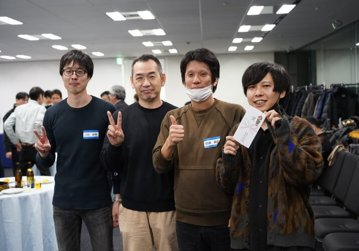 全社集会後のパーティ